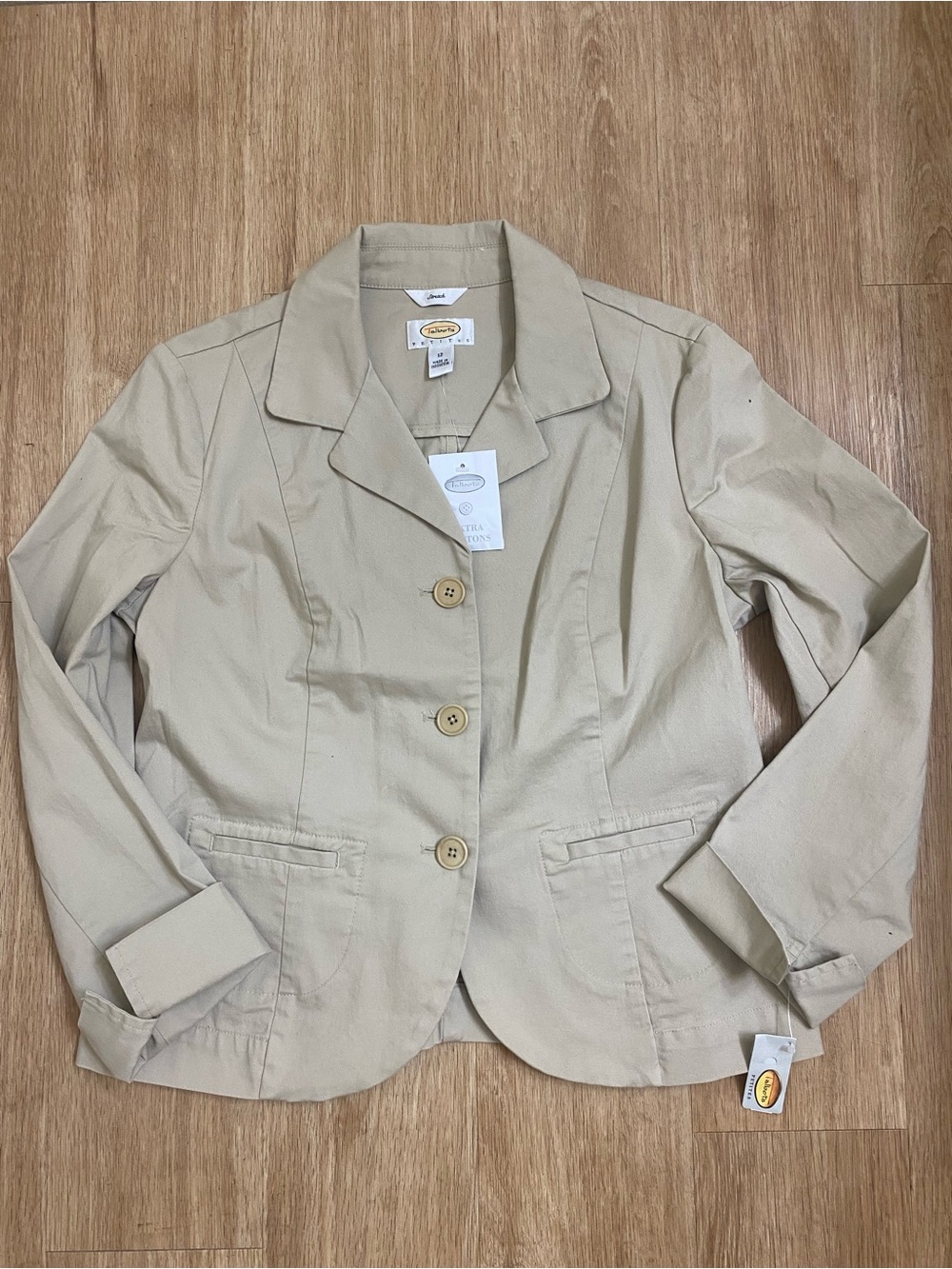 Talbots Beige Casual Blazer